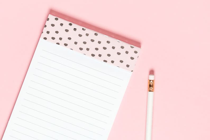 A notepad for ideas!