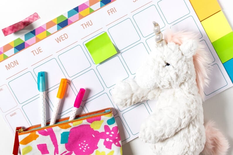 Use your planner to help set your traffic goals